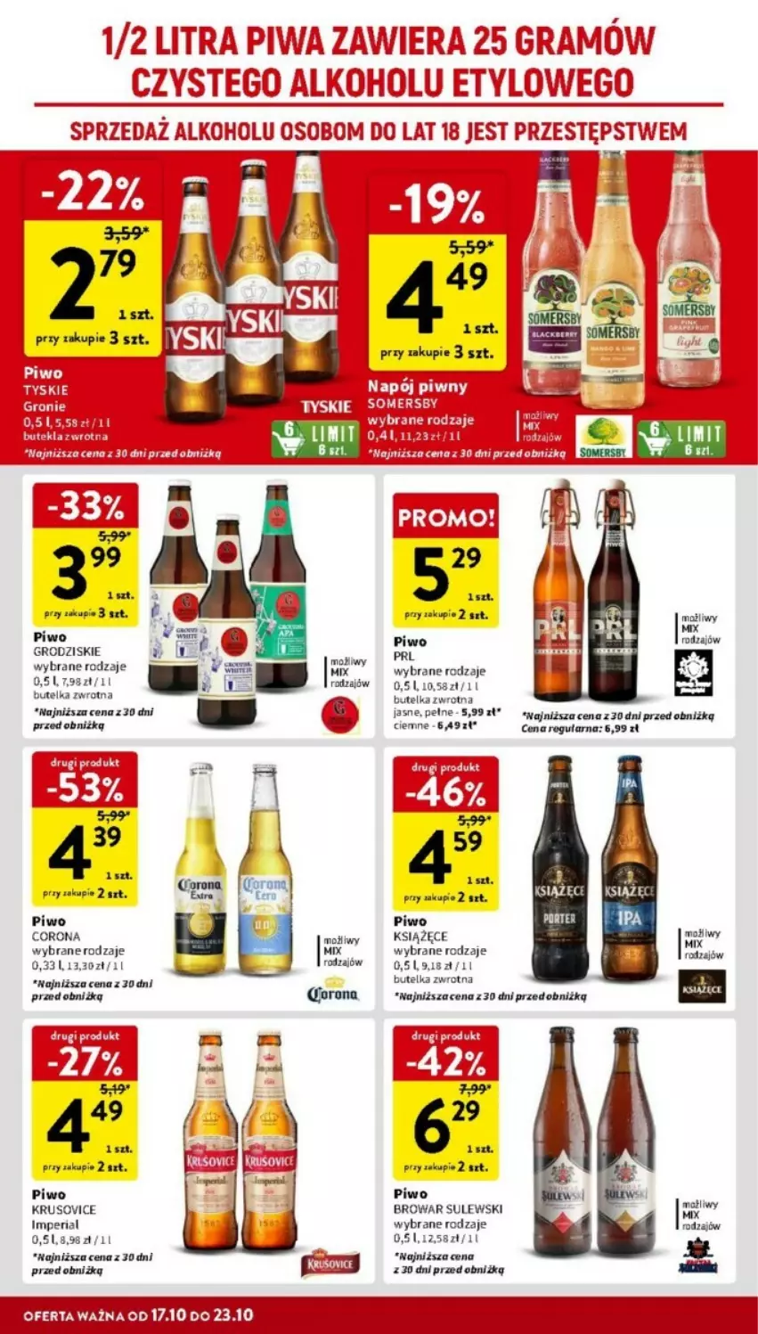 Gazetka promocyjna Intermarche - ważna 17.10 do 23.10.2024 - strona 24 - produkty: Książęce, Piwo, Tera