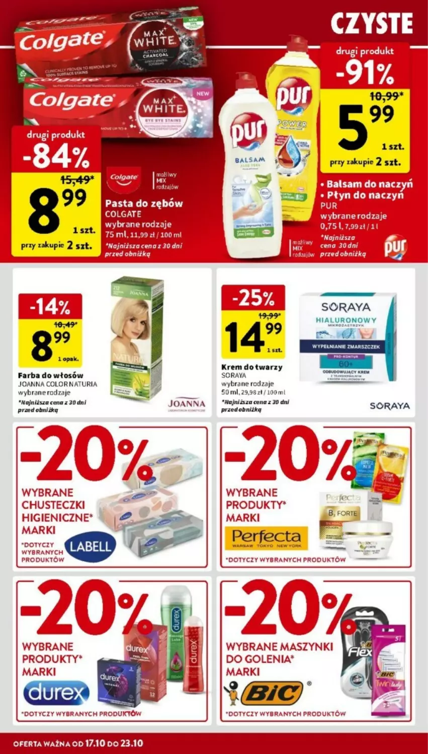 Gazetka promocyjna Intermarche - ważna 17.10 do 23.10.2024 - strona 26 - produkty: Chusteczki, Fa, Farba do włosów, Joanna, Krem do twarzy, MOIA