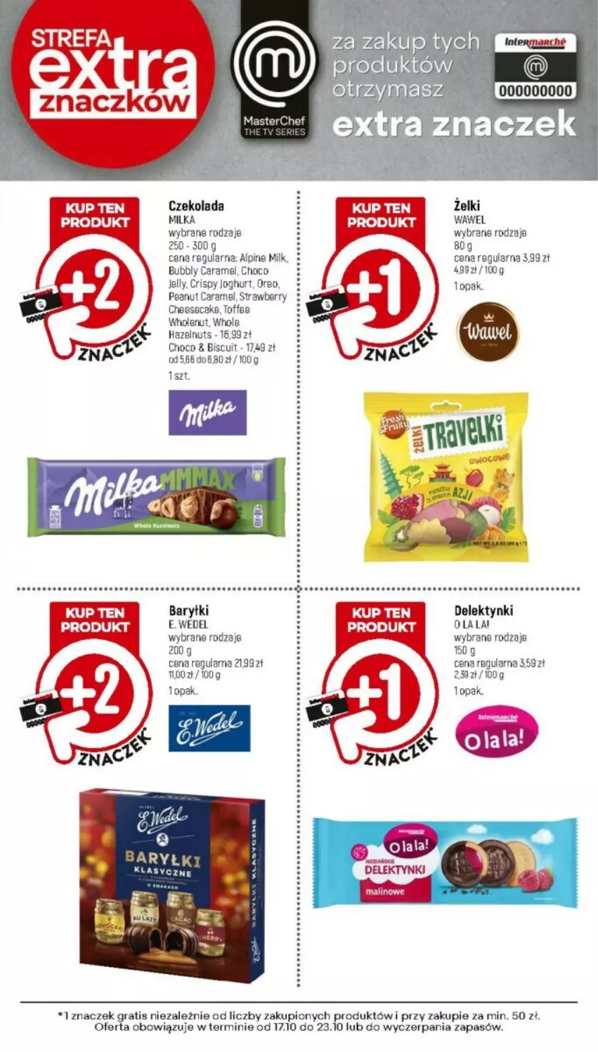 Gazetka promocyjna Intermarche - ważna 17.10 do 23.10.2024 - strona 31 - produkty: Baryłki, Czekolada, E. Wedel, Gra, LG, Milka, Oreo, Wawel