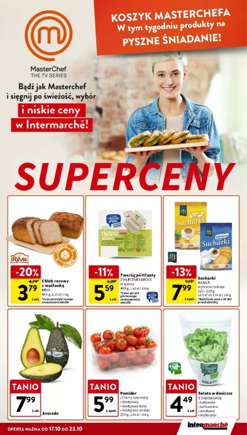 Gazetka promocyjna Intermarche - ważna 17.10 do 23.10.2024 - strona 33 - produkty: Chleb, Masło, Sałat, Ser, Twaróg