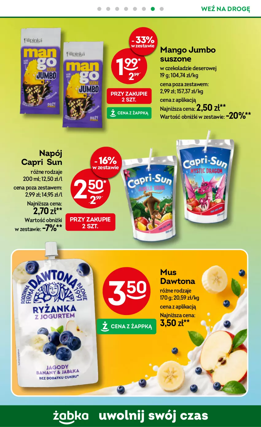 Gazetka promocyjna Żabka - gazetka-promocyjna-29-30-2026 - ważna 15.07 do 28.07.2026 - strona 68 - produkty: Dawtona, Deser, Mango, Mus, Napój, Ser