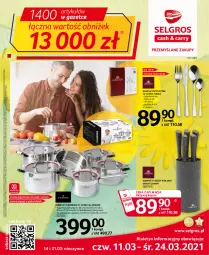 Gazetka promocyjna Selgros - Oferta przemysłowa - Gazetka - ważna od 24.03 do 24.03.2021 - strona 1 - produkty: Noż, Gra, Miarka, Widelec, Piekarnik, Pokrywa, Rondel, LG