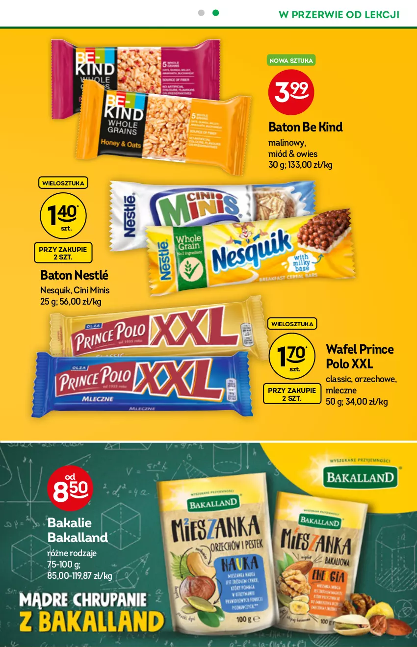 Gazetka promocyjna Żabka - ważna 01.09 do 07.09.2021 - strona 27 - produkty: Bakalland, Baton, Cini Minis, Miód, Nesquik, Nestlé, Prince Polo