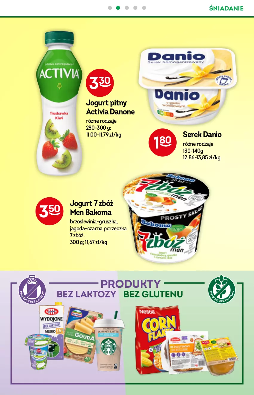 Gazetka promocyjna Żabka - ważna 01.09 do 07.09.2021 - strona 34 - produkty: Activia, Bakoma, Danio, Danone, Jogurt, Jogurt pitny, Por, Ser, Serek