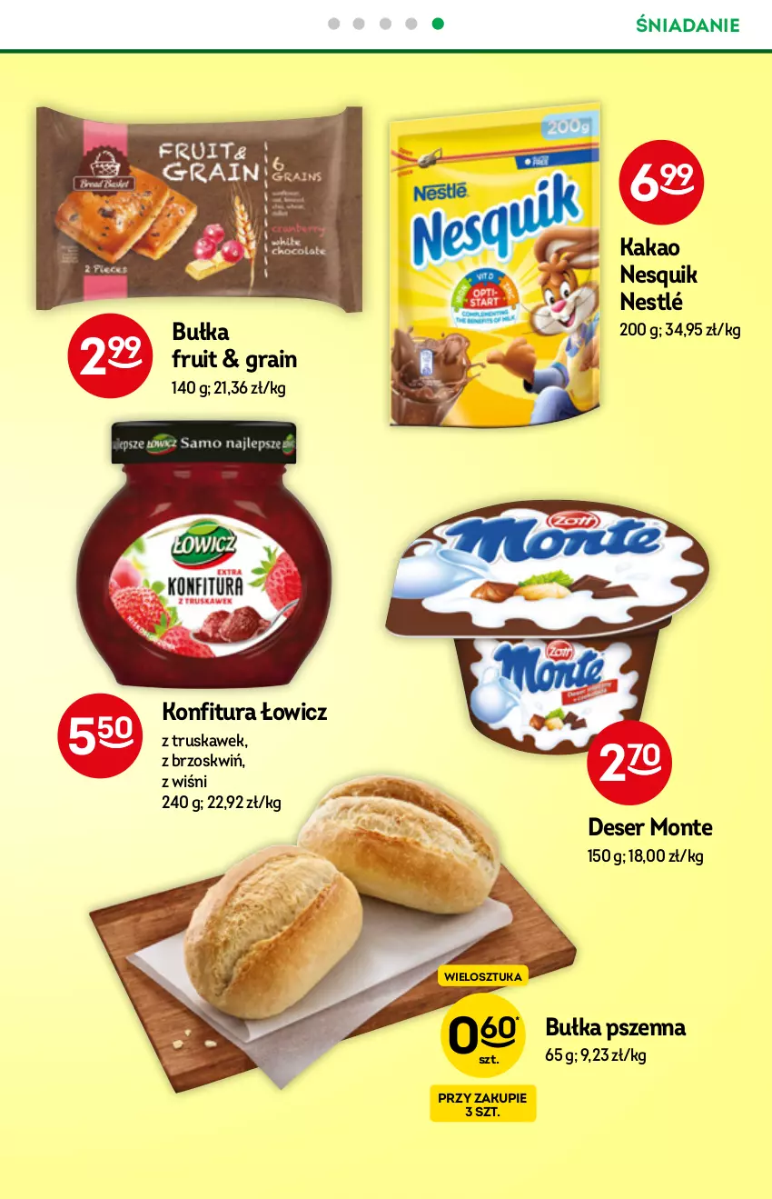 Gazetka promocyjna Żabka - ważna 01.09 do 07.09.2021 - strona 37 - produkty: Bułka, Deser, Gra, Kakao, Konfitura, Monte, Nesquik, Nestlé, Ser