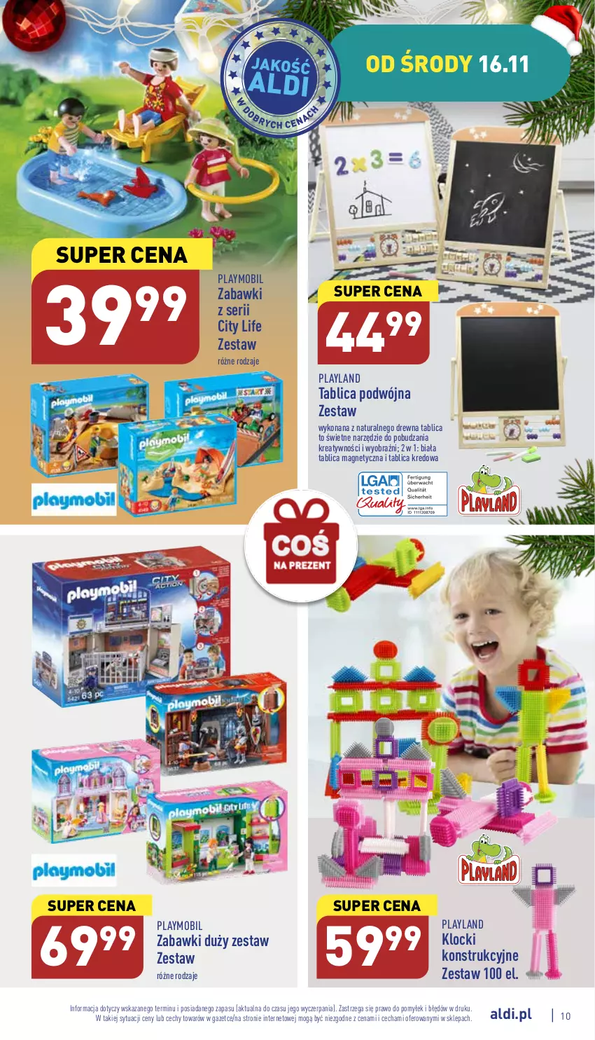 Gazetka promocyjna Aldi - Zaplanuj zakupy wcześniej - ważna 16.11 do 19.11.2022 - strona 10 - produkty: Klocki, Mobil, Playmobil, Ser