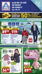 Gazetka promocyjna Aldi - Zaplanuj zakupy wcześniej - Gazetka - ważna od 19.11 do 19.11.2022 - strona 1 - produkty: Por, Gra, Kurtka, LANA, Laur, Spodnie, Pocopiano, Sukienka, Lalka