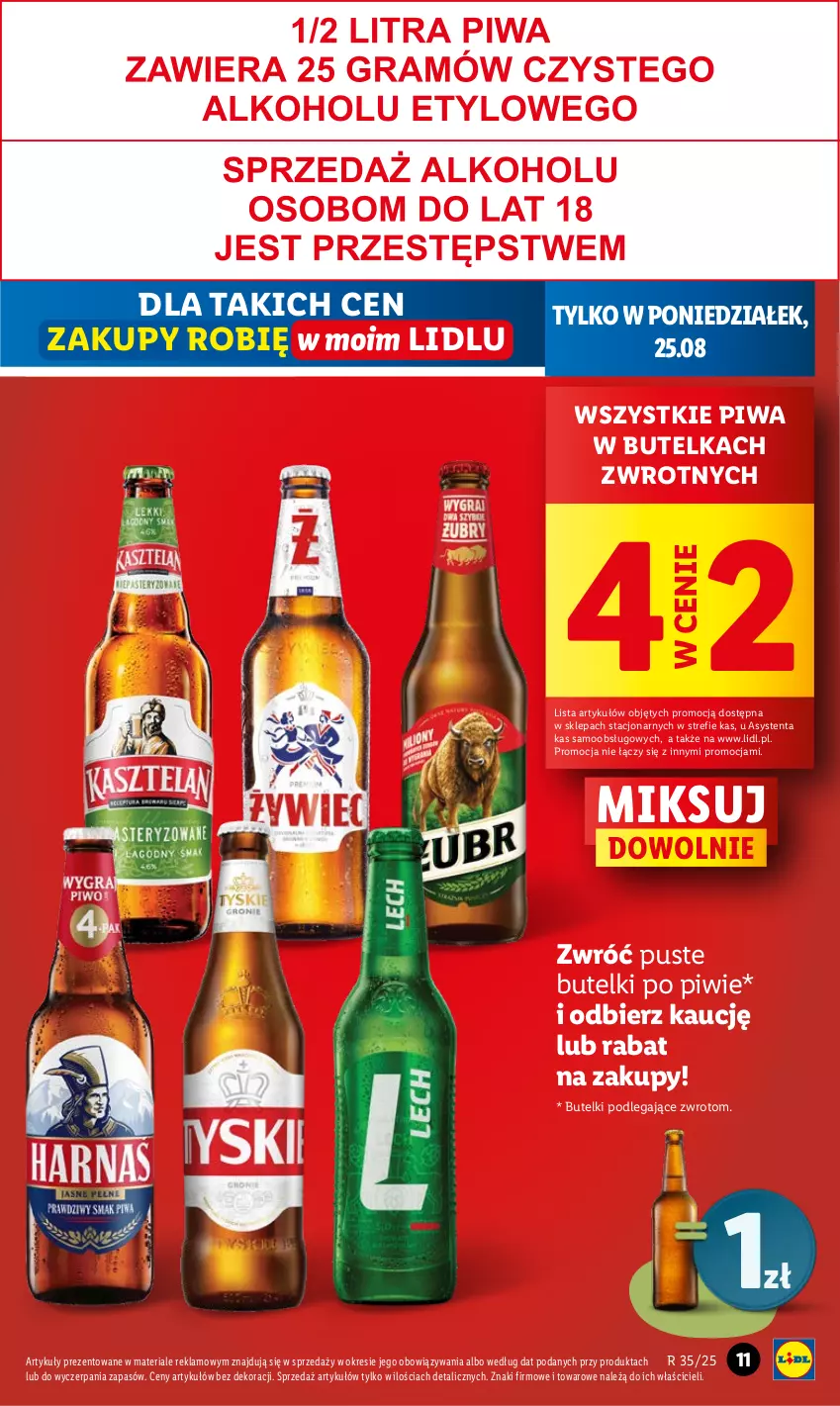 Gazetka promocyjna Lidl - GAZETKA - ważna 25.08 do 27.08.2025 - strona 11 - produkty: Piwa
