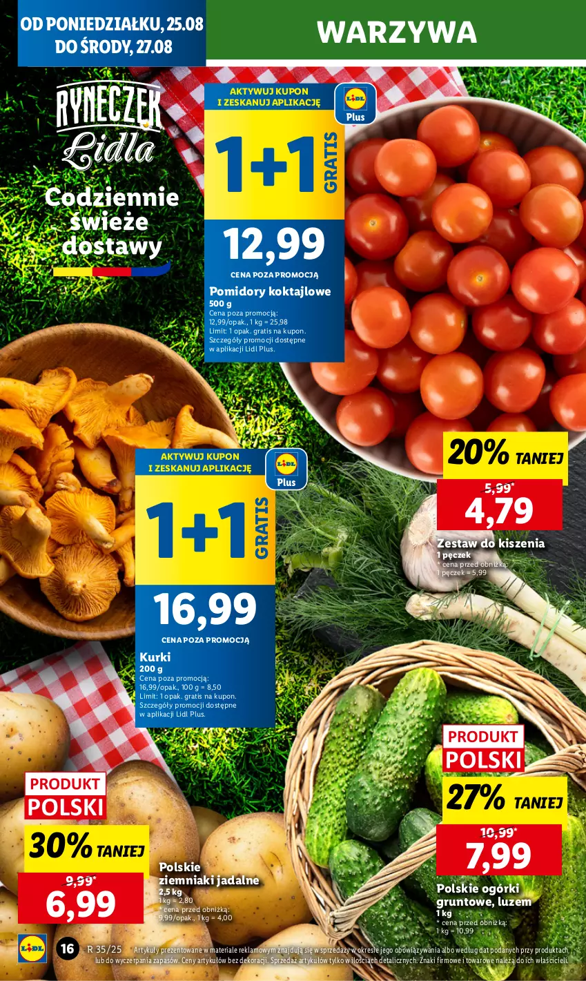 Gazetka promocyjna Lidl - GAZETKA - ważna 25.08 do 27.08.2025 - strona 20 - produkty: Gra, Grunt, Pomidory, Warzywa, Ziemniaki