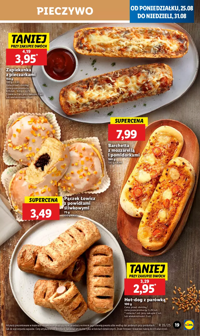 Gazetka promocyjna Lidl - GAZETKA - ważna 25.08 do 27.08.2025 - strona 23 - produkty: Orka, Pączek, Piec, Pieczarka, Pieczywo, Zapiekanka