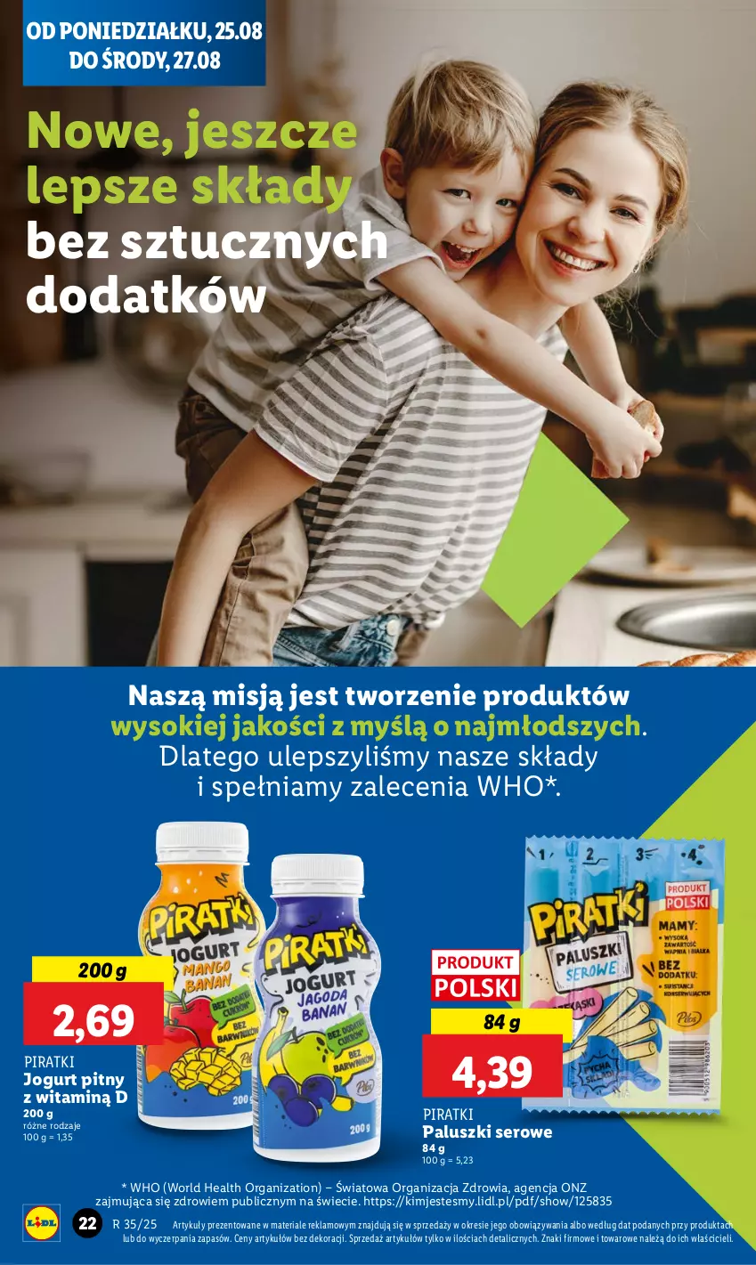 Gazetka promocyjna Lidl - GAZETKA - ważna 25.08 do 27.08.2025 - strona 26 - produkty: Jogurt, Jogurt pitny, Ser, Sok, Zdrowie