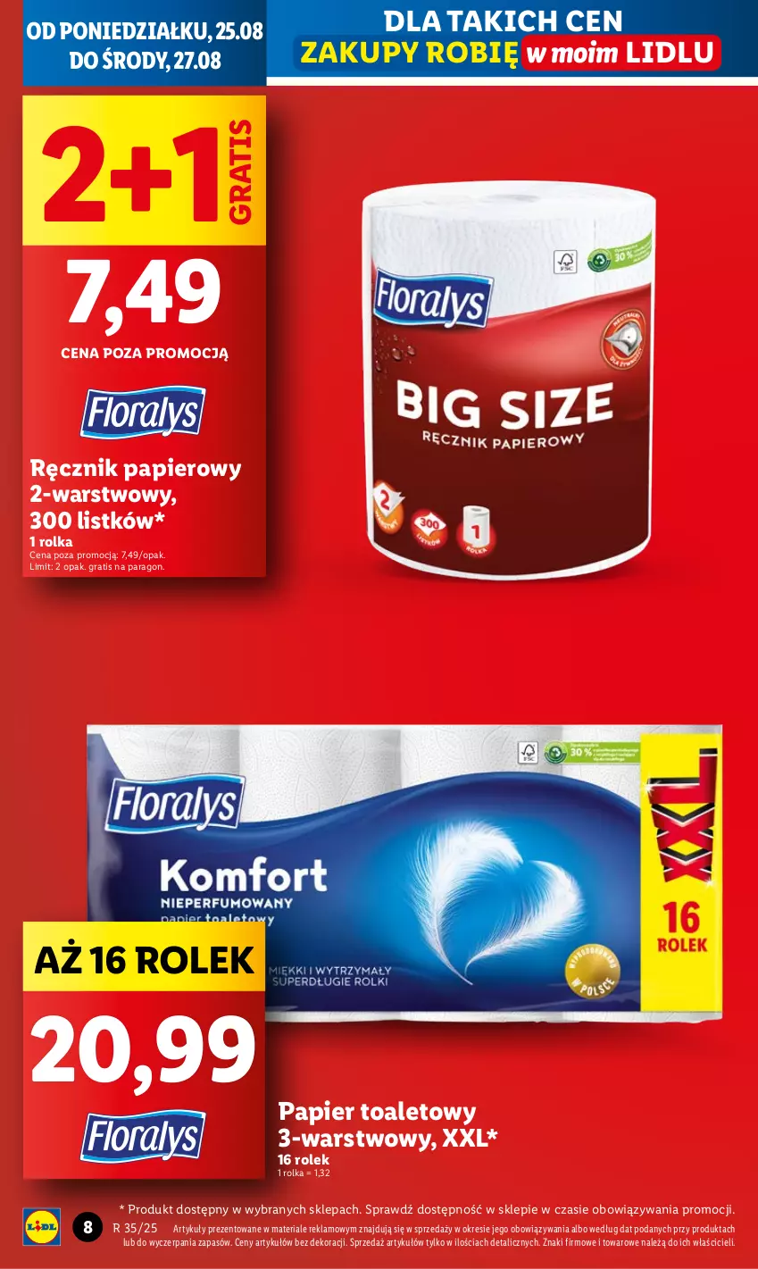 Gazetka promocyjna Lidl - GAZETKA - ważna 25.08 do 27.08.2025 - strona 8 - produkty: Gra, Papier, Papier toaletowy, Ręcznik