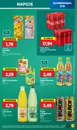 Gazetka promocyjna Lidl - GAZETKA - Gazetka - ważna od 27.08 do 27.08.2025 - strona 43 - produkty: Sok, Mus, Napój energetyczny, Lemoniada, Coca-Cola, Napoje, Lack, Galaretka, Tymbark, Kubuś, Arbuz, Gala, Lampa, Mamba, Mango, Napój, Mięta