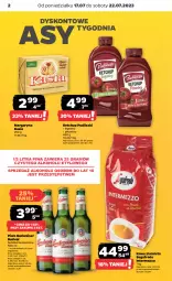Gazetka promocyjna Netto - Artykuły spożywcze - Gazetka - ważna od 22.07 do 22.07.2023 - strona 2 - produkty: Piwa, Piwo, Ketchup, Ser, Gra, Kawa ziarnista, Kawa, Margaryna, Pudliszki, Kasia, Segafredo