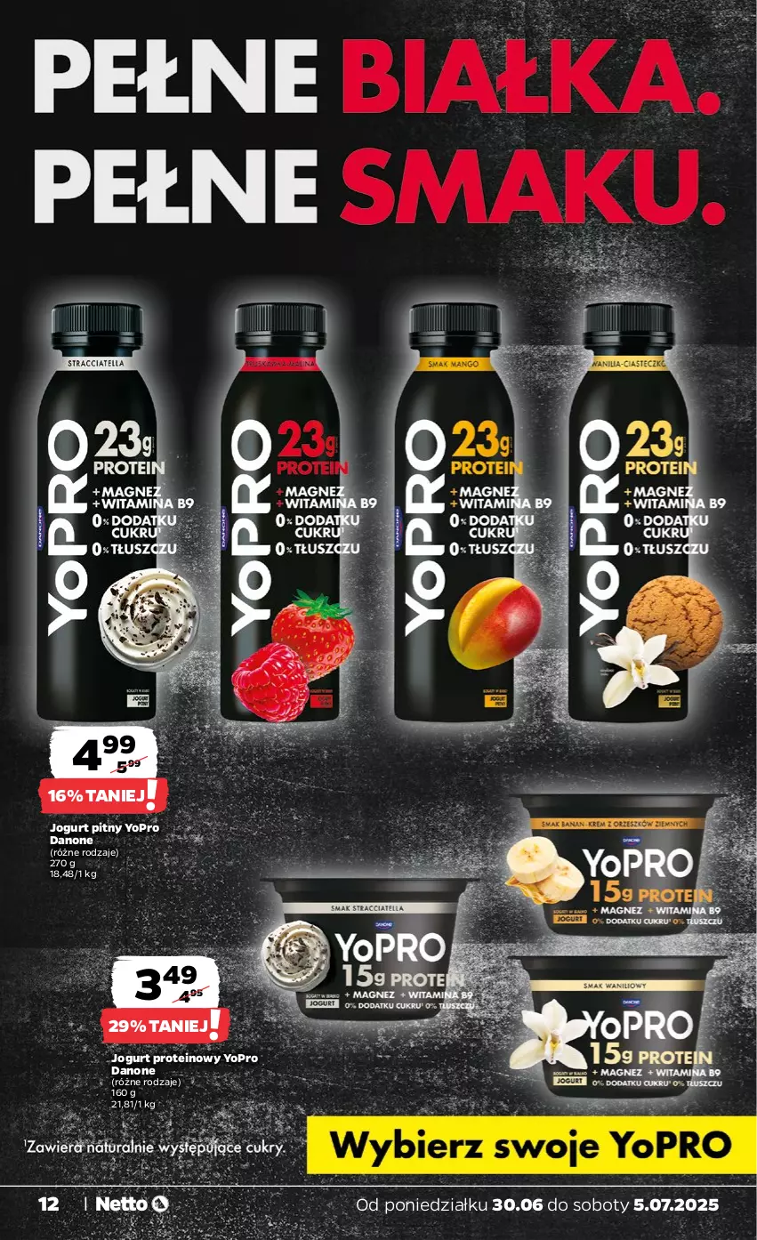 Gazetka promocyjna Netto - Od Poniedziałku - ważna 30.06 do 05.07.2025 - strona 12 - produkty: Danone, Jogurt, Jogurt pitny