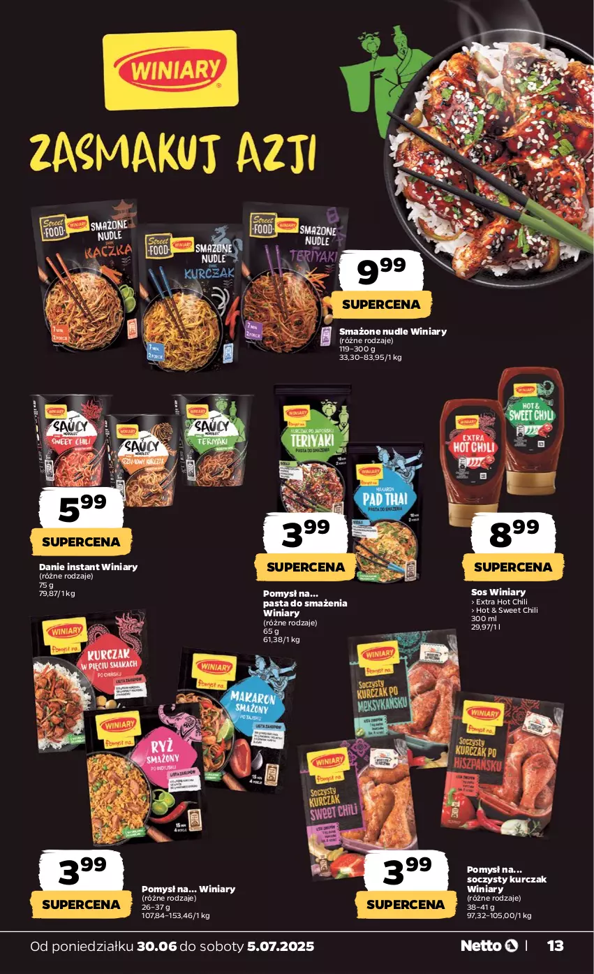 Gazetka promocyjna Netto - Od Poniedziałku - ważna 30.06 do 05.07.2025 - strona 13 - produkty: Kurczak, Sos, Winiary