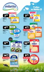 Gazetka promocyjna Netto - Od Poniedziałku - Gazetka - ważna od 05.07 do 05.07.2025 - strona 11 - produkty: Ser topiony, Serek puszysty, Top, Ser, Salami, Twaróg, Kawa, Wałek, Sałat, Serek, Edam, Twaróg półtłusty, Ser sałatkowo-kanapkowy, Ser salami, Gouda