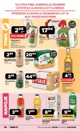 Gazetka promocyjna Netto - Od Poniedziałku - Gazetka - ważna od 05.07 do 05.07.2025 - strona 20 - produkty: Piwa, Piwo, Sok, Gin, Gra, Namysłów, Kasztelan, Tyskie, Napoje, Desperados, Aloe vera, Napój, Hortex