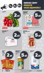 Gazetka promocyjna Netto - Od Poniedziałku - Gazetka - ważna od 05.07 do 05.07.2025 - strona 4 - produkty: Makaron, Mięso mielone, Cukier, Stół, Chia, Kosz, Diamant, Smalec, Spaghetti, Cappuccino, Napój, Rzodkiewka, Mięso