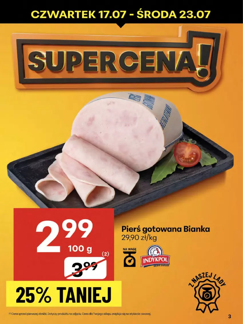Gazetka promocyjna Delikatesy Centrum - Franczyza DC29 Czwartek - ważna 17.07 do 23.07.2025 - strona 3 - produkty: Bianka