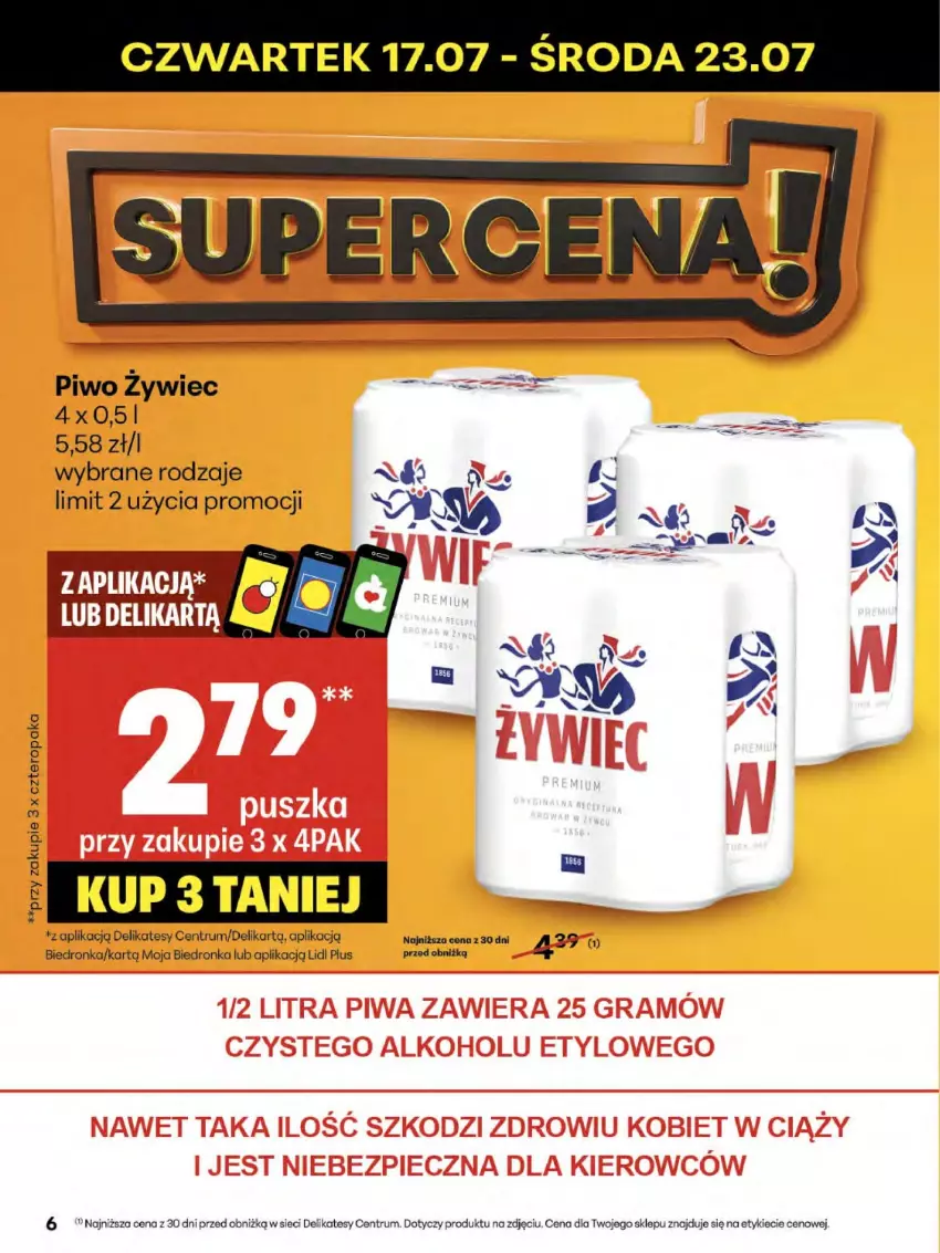 Gazetka promocyjna Delikatesy Centrum - Franczyza DC29 Czwartek - ważna 17.07 do 23.07.2025 - strona 6 - produkty: Piwo, Rum