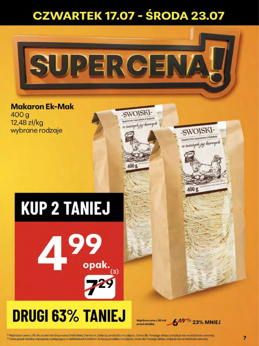 Gazetka promocyjna Delikatesy Centrum - Franczyza DC29 Czwartek - ważna 17.07 do 23.07.2025 - strona 7 - produkty: Makaron, Rum
