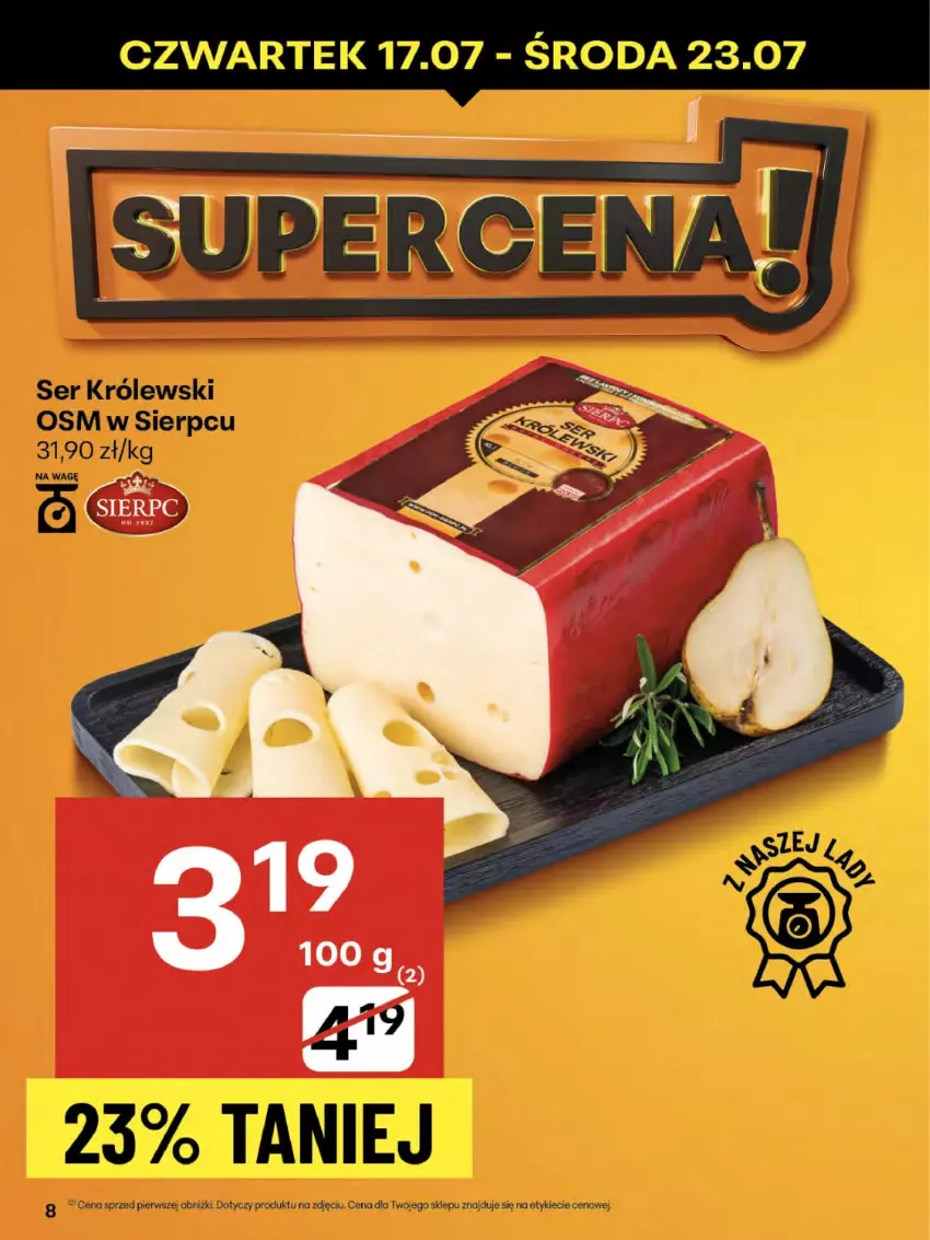 Gazetka promocyjna Delikatesy Centrum - Franczyza DC29 Czwartek - ważna 17.07 do 23.07.2025 - strona 8 - produkty: Królewski, Ser