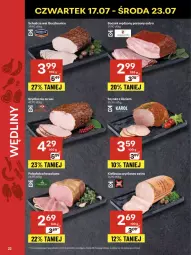 Gazetka promocyjna Delikatesy Centrum - Franczyza DC29 Czwartek - Gazetka - ważna od 23.07 do 23.07.2025 - strona 22 - produkty: Top, Szynka, Boczek