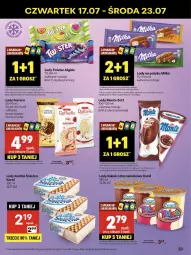 Gazetka promocyjna Delikatesy Centrum - Franczyza DC29 Czwartek - Gazetka - ważna od 23.07 do 23.07.2025 - strona 33 - produkty: Rum, Por, Mus, Koc, Zott, Kinder Bueno, Raffaello, Lody, Algida, Ferrero, Kubek, Kinder, Milka, Monte, LG, Fa
