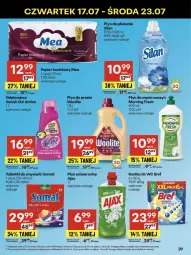 Gazetka promocyjna Delikatesy Centrum - Franczyza DC29 Czwartek - Gazetka - ważna od 23.07 do 23.07.2025 - strona 39 - produkty: Płyn do prania, Rum, Do mycia naczyń, Ajax, Papier, Bref, Tablet, Płyn do mycia naczyń, Papier toaletowy, Odplamiacz, Silan, Woolite, Płyn do płukania, Somat, Kostka do wc, Płyn do mycia, Vanish, Zmywarki, Tabletki do zmywarki, HP