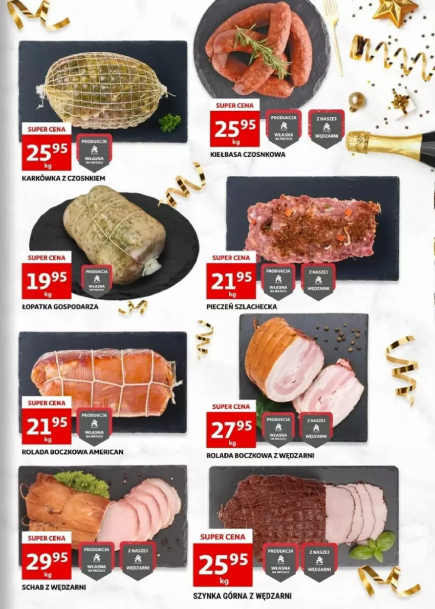 Gazetka promocyjna Auchan - ważna 27.12 do 30.12.2023 - strona 29 - produkty: Kiełbasa, Szynka