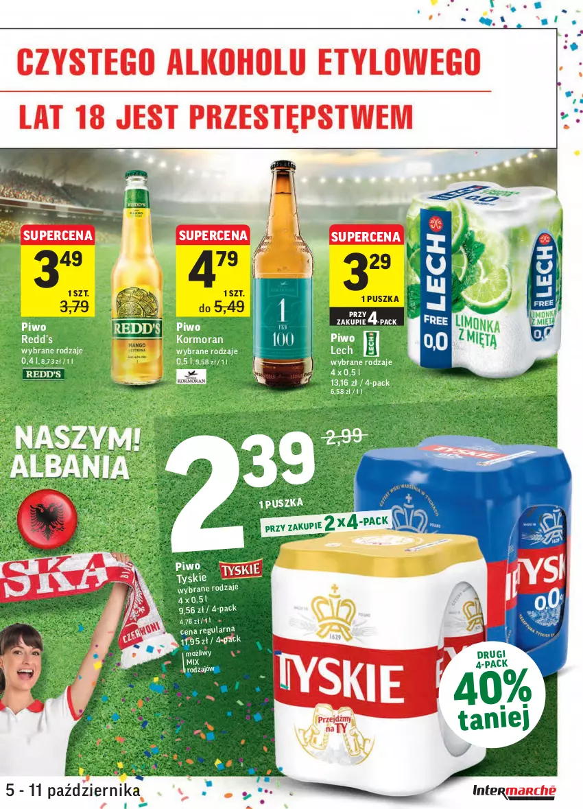 Gazetka promocyjna Intermarche - Gazetka promocyjna - ważna 05.10 do 11.10.2021 - strona 31 - produkty: Piwo, Redd's, Tyskie