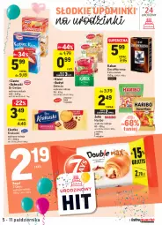 Gazetka promocyjna Intermarche - Gazetka promocyjna - Gazetka - ważna od 11.10 do 11.10.2021 - strona 25 - produkty: Ciastka, Krakus, Kisiel, 7 Days, Rogal, Delecta, Kakao, Haribo, Krakuski, Budyń, Babeczki