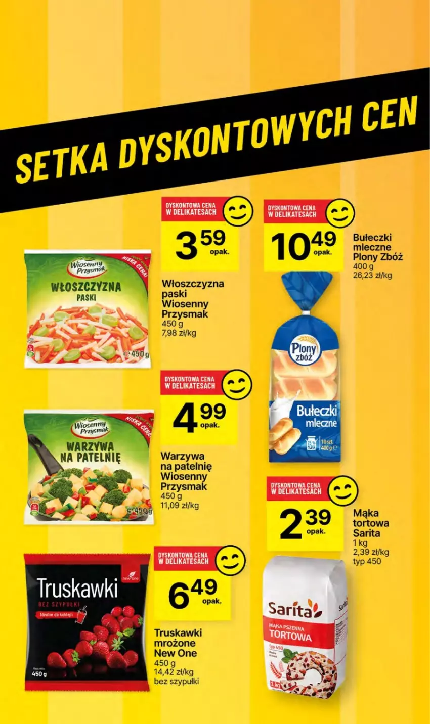 Gazetka promocyjna Delikatesy Centrum - NOWA GAZETKA Delikatesy Centrum od 20 czerwca! 20-26.06.2024 - ważna 20.06 do 26.06.2024 - strona 55 - produkty: Bułeczki, Bułeczki mleczne, Mąka, Mąka tortowa, Sarita, Truskawki, Warzywa