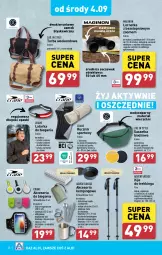 Gazetka promocyjna Aldi - Pełna oferta - Gazetka - ważna od 07.09 do 07.09.2024 - strona 28 - produkty: Top, Sok, Por, Mus, Gin, Opaska, Telefon, Zawieszki, Kije, Tarka, Latarka czołowa, Wełna, Ręcznik, Torba, Sport, Latarka, Zestaw sztućców, Kubek, Lornetka, Obiektyw, Akumulator, Fa