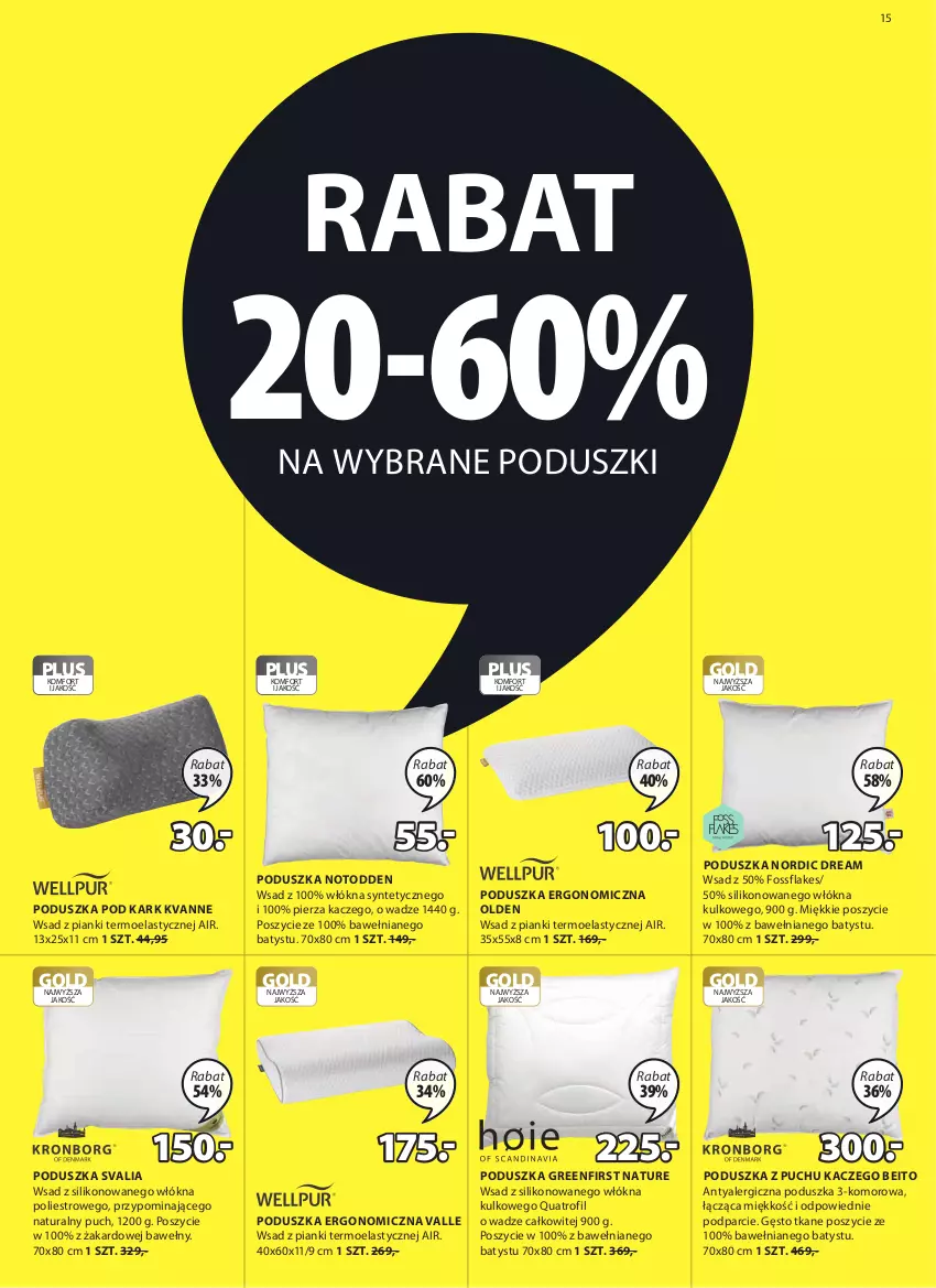 Gazetka promocyjna Jysk - Oferta tygodnia - ważna 25.08 do 07.09.2021 - strona 16 - produkty: Poduszka, Poduszka pod kark