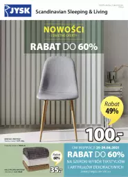 Gazetka promocyjna Jysk - Oferta tygodnia - Gazetka - ważna od 07.09 do 07.09.2021 - strona 2 - produkty: Koc, Krzesło, Poduszka