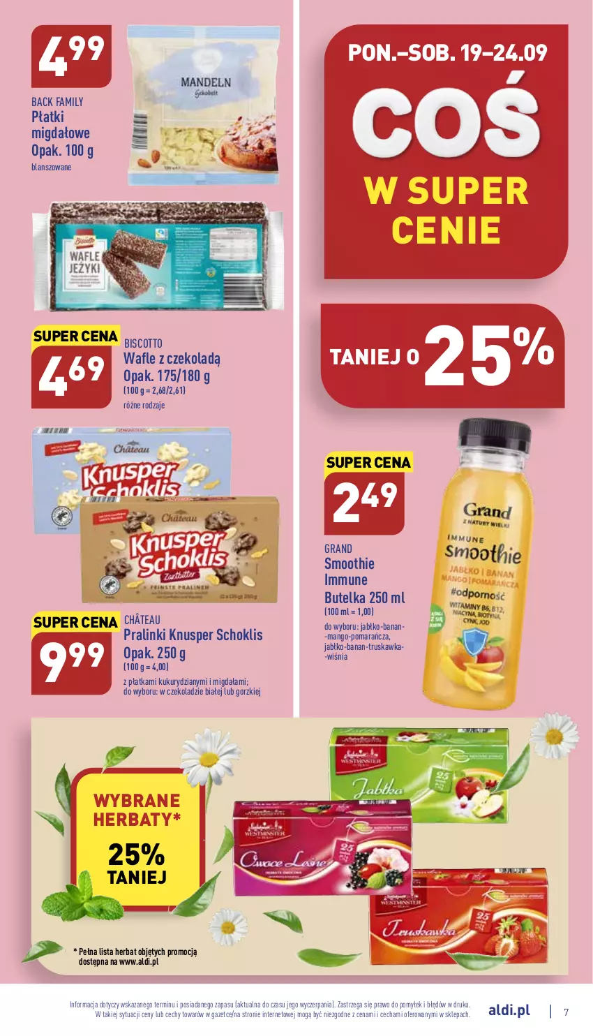 Gazetka promocyjna Aldi - Pełny katalog - ważna 19.09 do 24.09.2022 - strona 7 - produkty: Fa, Gra, Mango, Smoothie, Wafle