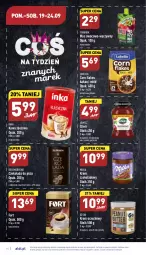 Gazetka promocyjna Aldi - Pełny katalog - Gazetka - ważna od 24.09 do 24.09.2022 - strona 14 - produkty: Lubella, Corn flakes, Por, Mus, Inka, Kawa zbożowa, Bell, Kawa mielona, Kawa, Dżem, Czekolada, Miód, Tymbark, Krem orzechowy, Bella, Kakao, Milka