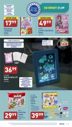Gazetka promocyjna Aldi - Pełny katalog - Gazetka - ważna od 24.09 do 24.09.2022 - strona 29 - produkty: Ser, Papier, Kolorowanka, Klej, Play-Doh, Burger, Klocki, Danio, Obraz