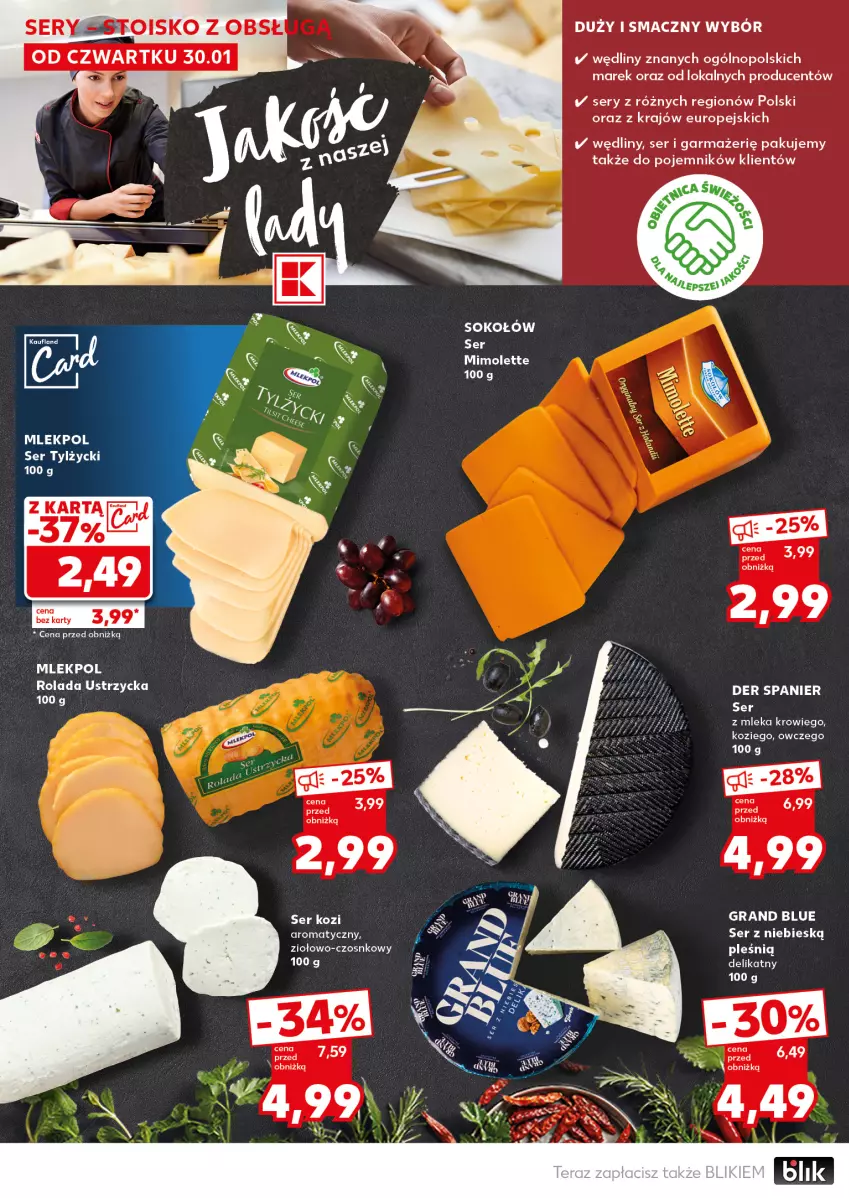 Gazetka promocyjna Kaufland - Mocny Start - ważna 03.02 do 05.02.2025 - strona 22 - produkty: Gra, Mimolette, Pojemnik, Rolada, Rolada Ustrzycka, Ser, Ser kozi, Sok, Sokołów