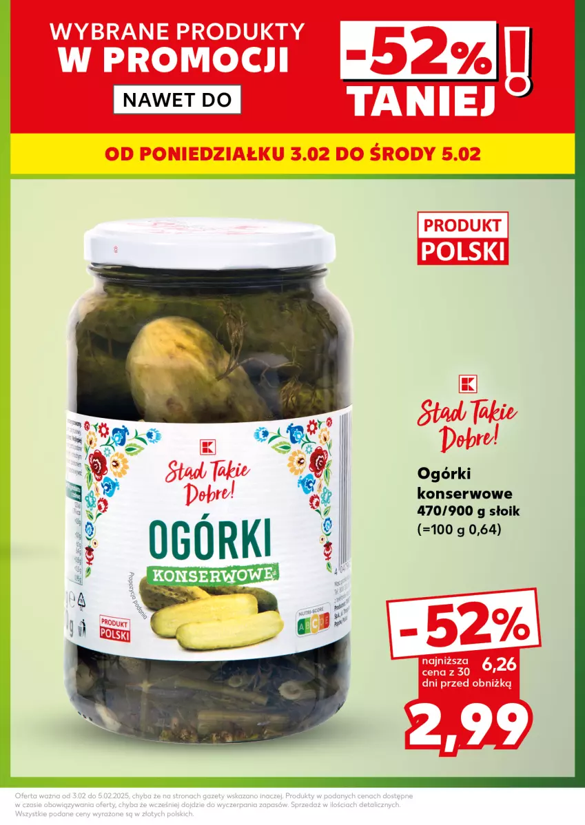 Gazetka promocyjna Kaufland - Mocny Start - ważna 03.02 do 05.02.2025 - strona 3 - produkty: Ogórki konserwowe, Ser