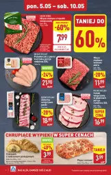 Gazetka promocyjna Aldi - Pełna oferta - Gazetka - ważna od 09.05 do 09.05.2025 - strona 6 - produkty: Kurczak, Mięso mielone, Mięso mielone z łopatki wieprzowej, Por, Salami, Mięsne specjały, Croissant, Pizza, Schab wieprzowy, Mięso