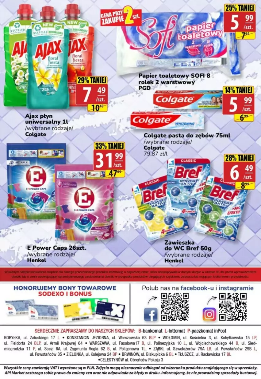 Gazetka promocyjna Gram market - ważna 10.01 do 16.01.2024 - strona 11 - produkty: Ajax, Bref, Colgate, Fa, Gra, LG, O nas, Olej, Papier, Papier toaletowy, Pasta do zębów, Ser