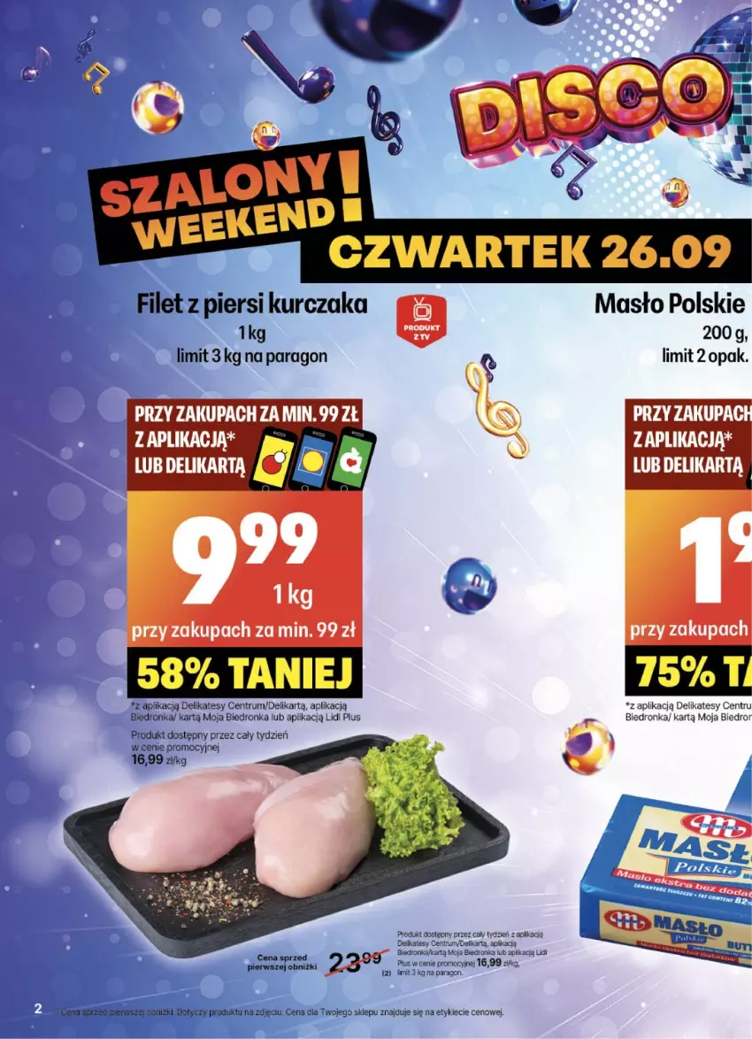 Gazetka promocyjna Delikatesy Centrum - NOWA GAZETKA Delikatesy Centrum od 26 września! 26.09-02.10.2024 - ważna 26.09 do 02.10.2024 - strona 2 - produkty: Kurczak, Masło, Rum