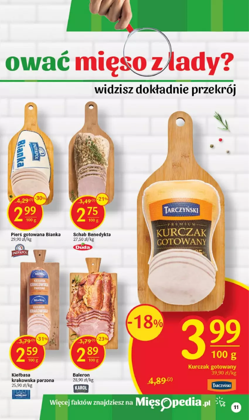 Gazetka promocyjna Delikatesy Centrum - Gazetka DC31 - ważna 10.08 do 16.08.2023 - strona 11 - produkty: Bianka, Fa, Kiełbasa, Kurczak, Kurczak gotowany, Schab Benedykta