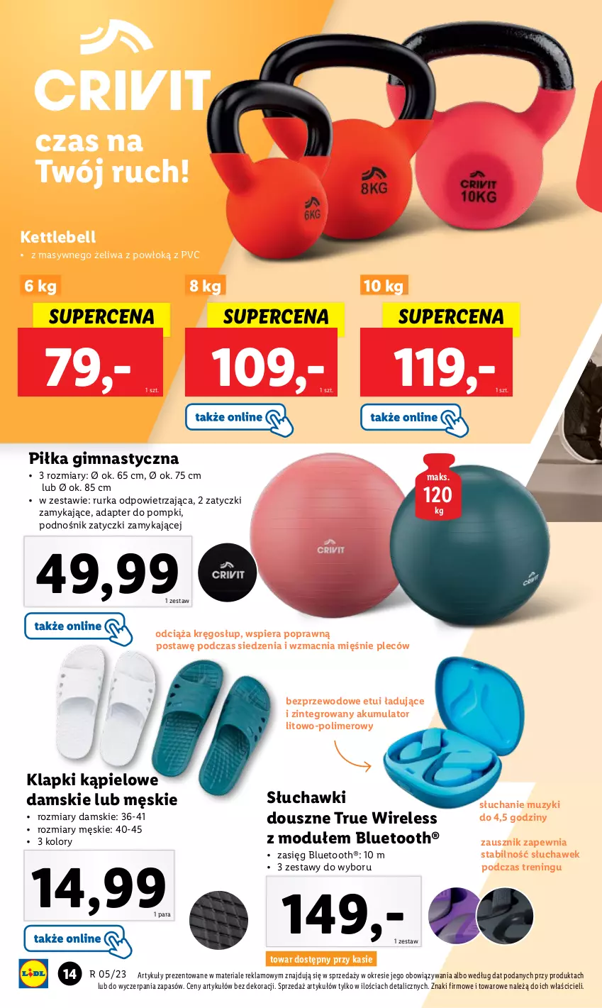 Gazetka promocyjna Lidl - GAZETKA - ważna 30.01 do 04.02.2023 - strona 14 - produkty: Akumulator, Bell, Klapki, Słuchawki