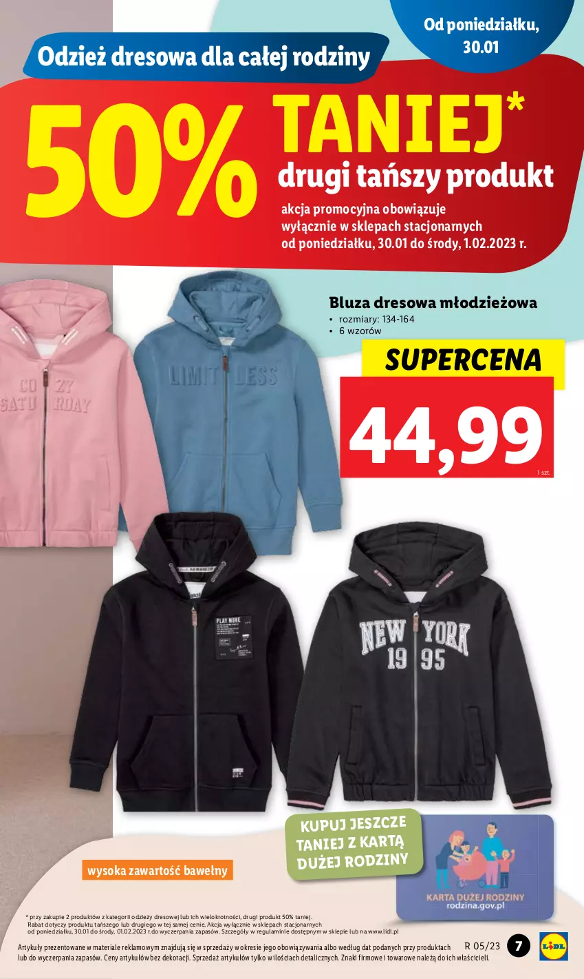 Gazetka promocyjna Lidl - GAZETKA - ważna 30.01 do 04.02.2023 - strona 7 - produkty: Bluza, Bluza dresowa, Dres, Sok