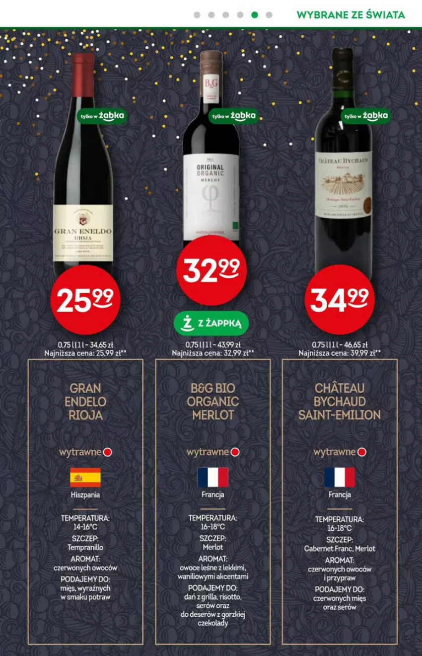 Gazetka promocyjna Żabka - ważna 10.01 do 16.01.2024 - strona 15 - produkty: Deser, Gin, Gra, Merlot, Owoce, Rioja, Ser