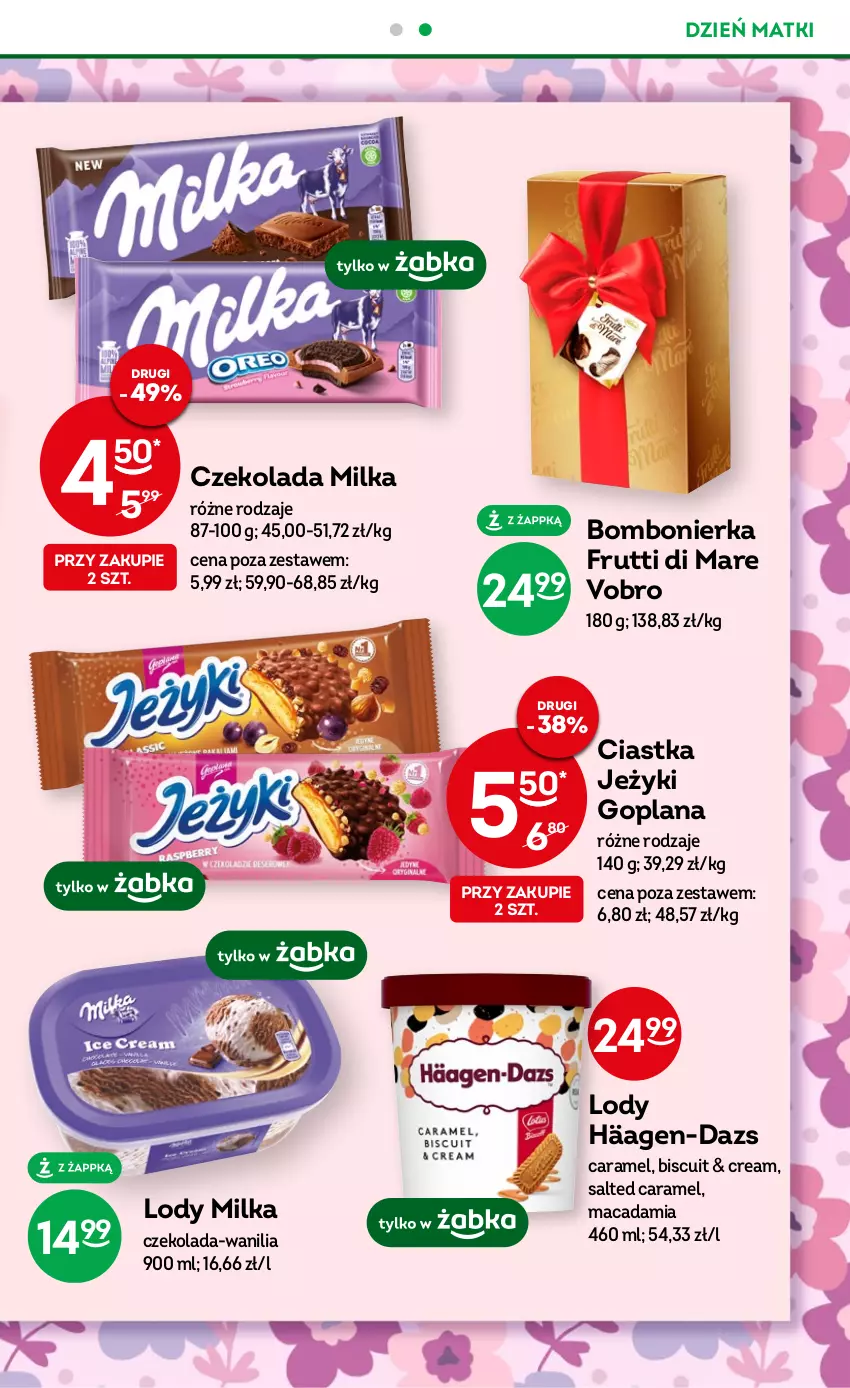 Gazetka promocyjna Żabka - ważna 24.05 do 06.06.2023 - strona 29 - produkty: Ciastka, Czekolada, Goplana, Jeżyki, LANA, Lody, Milka